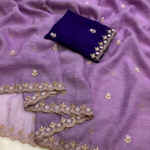 Saree (Pastel Lavender)