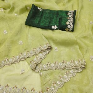 Saree (Pistachio Green)