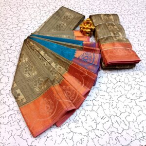 Graceful Beige Silk Saree