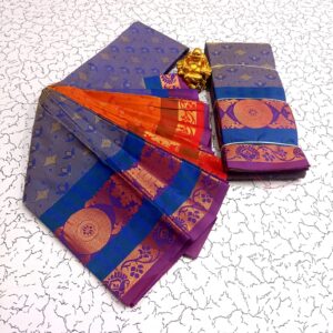 Majestic Lavender Silk Saree