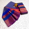 Purple and Blue Silk Saree