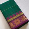 chettinadu cotton saree green colour