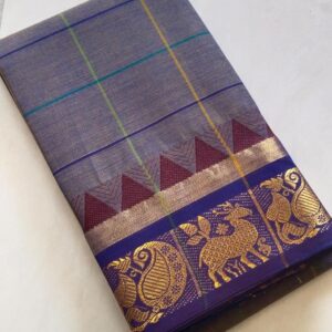 Chettinadu cotton saree grey colour