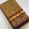 Chettinadu cotton saree light brown colour
