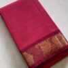 Chettinadu cotton saree red colour