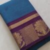 Chettinadu cotton saree blue colour