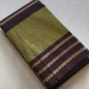 Chettinadu cotton saree green colour