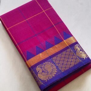 Chettinadu cotton saree rose colour