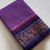 chettinadu cotton saree purple colour